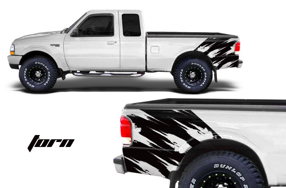 Ford Ranger Quarter Panel Vinyl Wrap (1998-2000) Torn - RacerX Customs