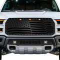 Steel Grille for Ford Raptor SVT ('17-'20) - WAVY AMERICAN FLAG