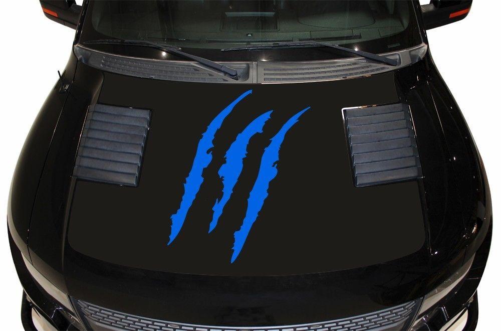 Ford Raptor Hood Wrap (2010-2014) Vinyl - Slashes - RacerX Customs