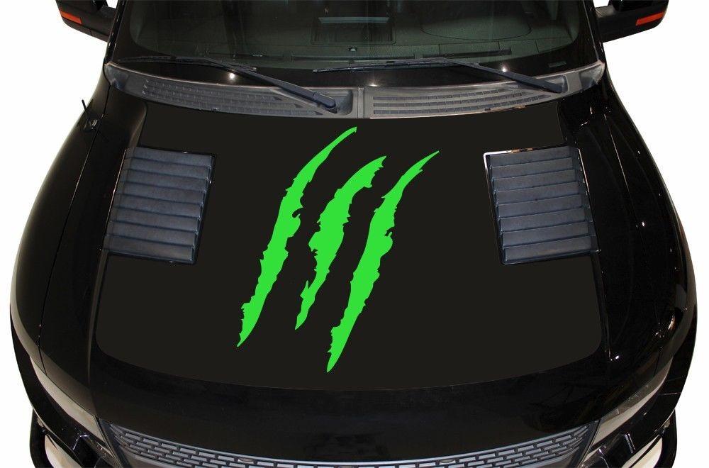 Ford Raptor Hood Wrap (2010-2014) Vinyl - Slashes - RacerX Customs