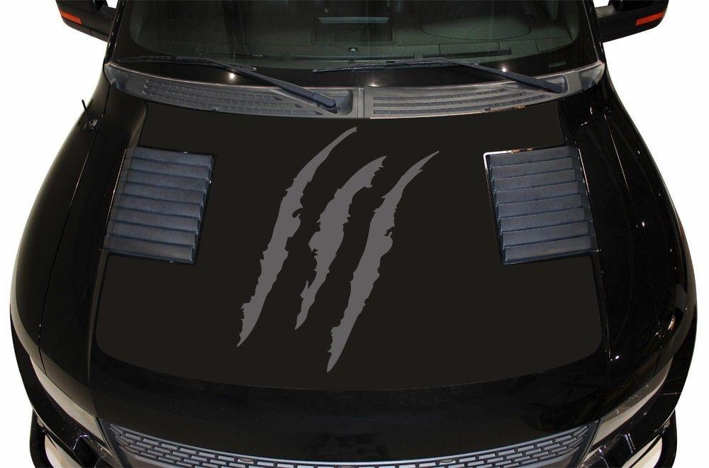 Ford Raptor Hood Wrap (2010-2014) Vinyl - Slashes - RacerX Customs