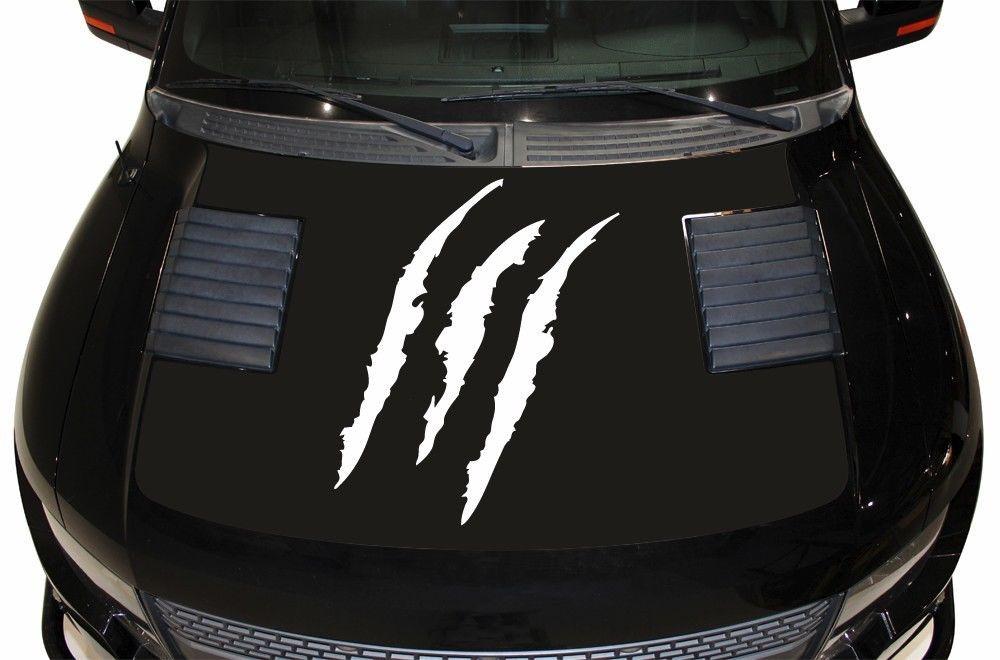 Ford Raptor Hood Wrap (2010-2014) Vinyl - Slashes - RacerX Customs