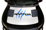 Ford SVT Raptor Hood Wrap (2010-2014) SVT Slashes - White - RacerX Customs