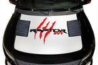 Ford SVT Raptor Hood Wrap (2010-2014) SVT Slashes - White - RacerX Customs