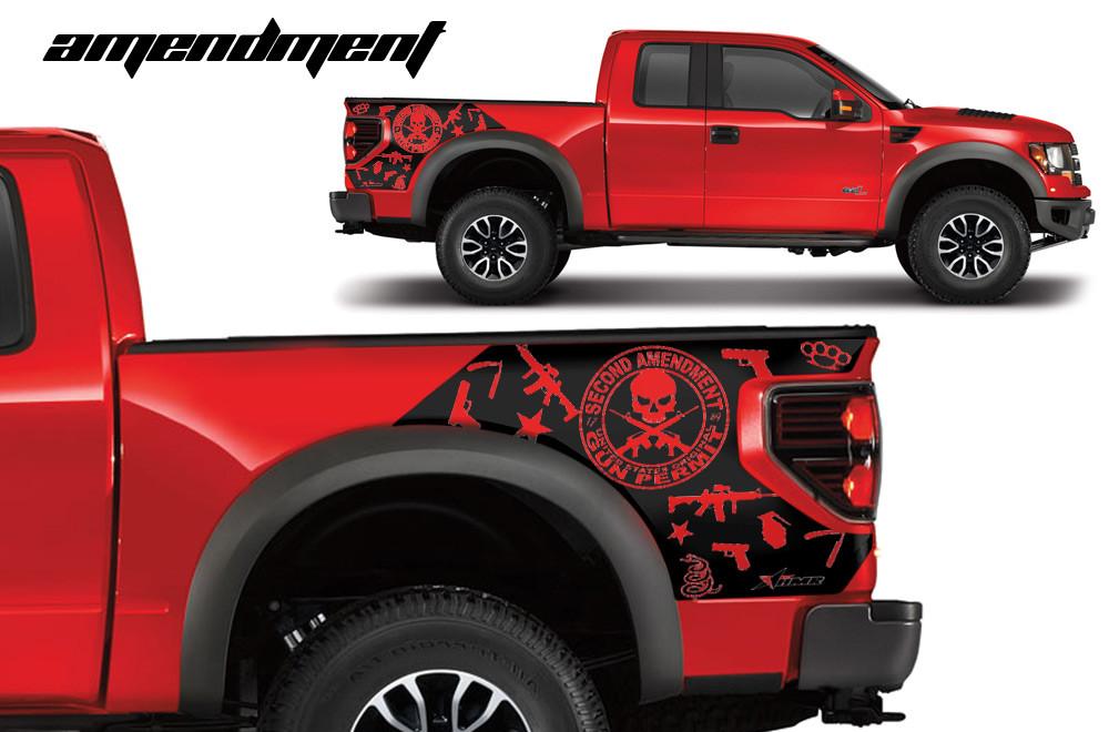 Ford Raptor Quarter Panel Wrap (2010-2014) 2nd Amendment - RacerX Customs