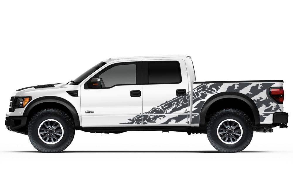 Ford Raptor Vinyl Wrap (2010-2014) Raptor-Shred v1 - RacerX Customs