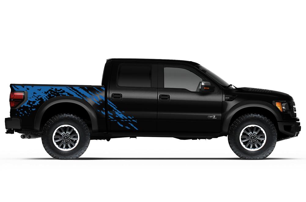 Ford Raptor Racing Wrap Ford Raptor Vinyl Graphics - Splash – RacerX Customs