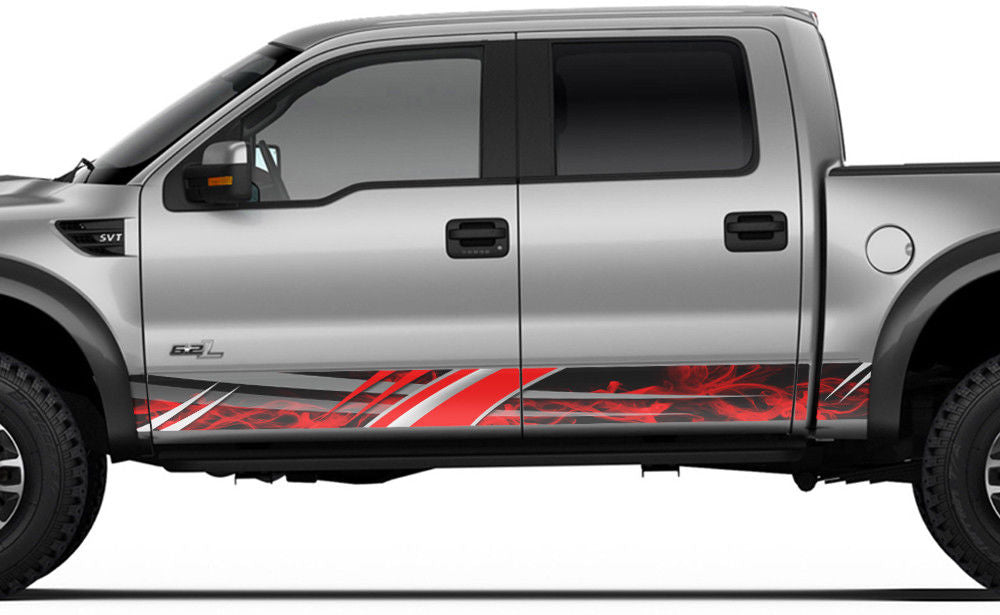 Ford Raptor Rocker-Panel Graphics Kit (2010-2014) - RacerX Customs
