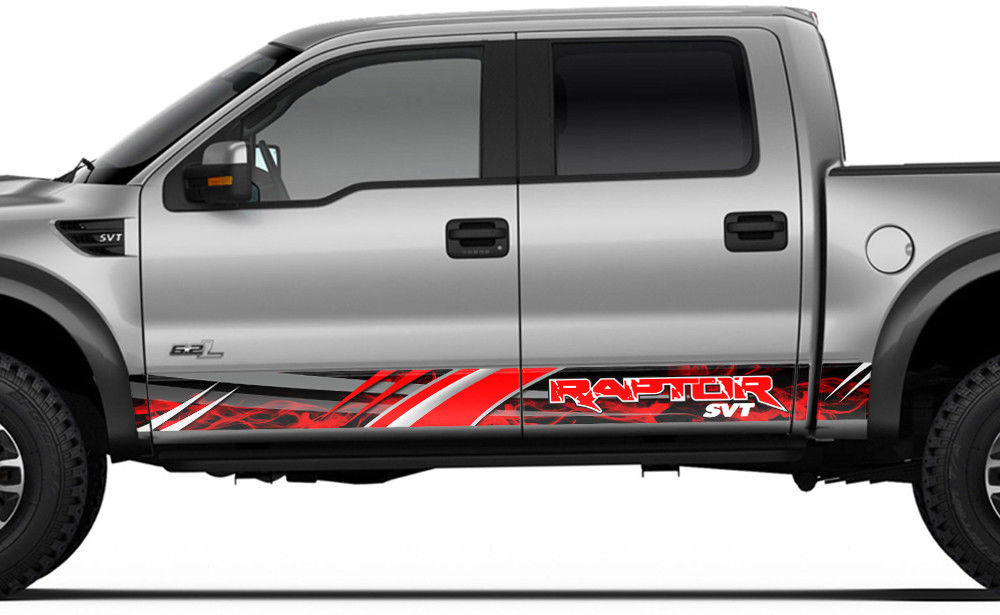 Ford Raptor SVT Rocker-Panel Graphics Kit (2010-2014) - RacerX Customs