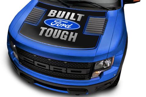 Ford Raptor Hood Graphics Wrap (2010-2014) BUILT FORD TOUGH - RacerX Customs