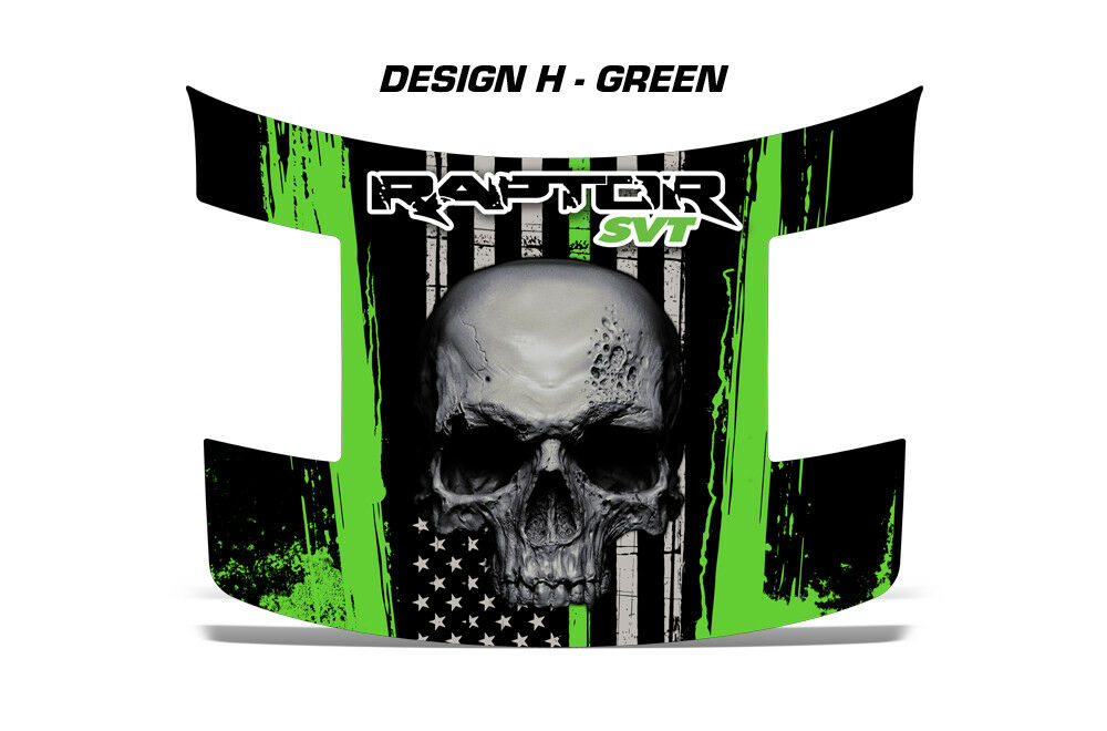 Ford Raptor Hood Graphics Wrap (2010-2014) SKULL - RacerX Customs