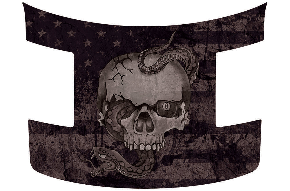 Ford Raptor Hood Graphics Wrap (2010-2014) SNAKE-SKULL SUBDUED - RacerX Customs