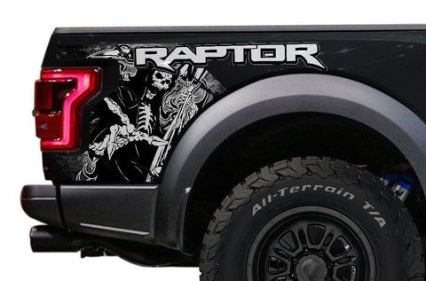 Ford Raptor Quarter-Panel Graphics Wrap (2015-2018) GRIM REAPER - RacerX Customs