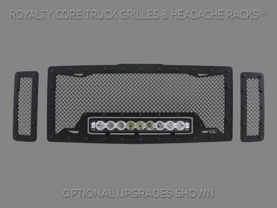 Ford Super Duty Custom Grille with LED Bar (1999-2004) RC1X - RacerX Customs