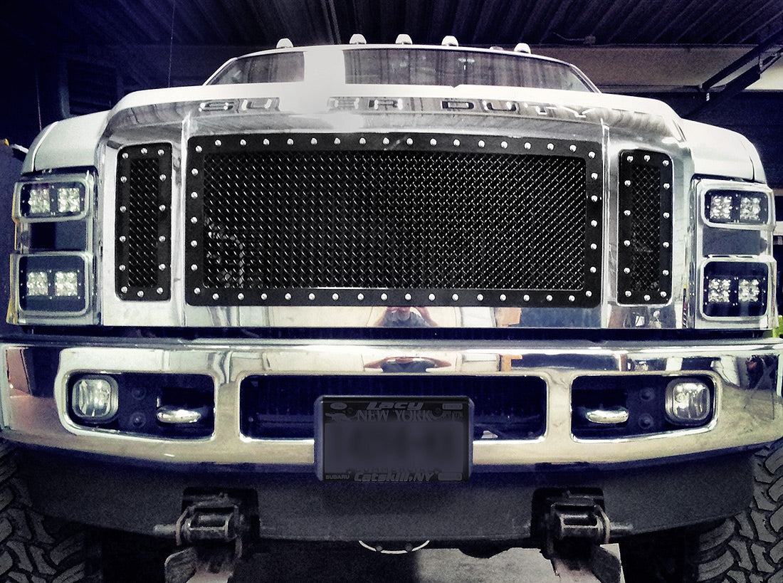 Ford Super Duty Custom Grille (2008-2010) RC1 - RacerX Customs