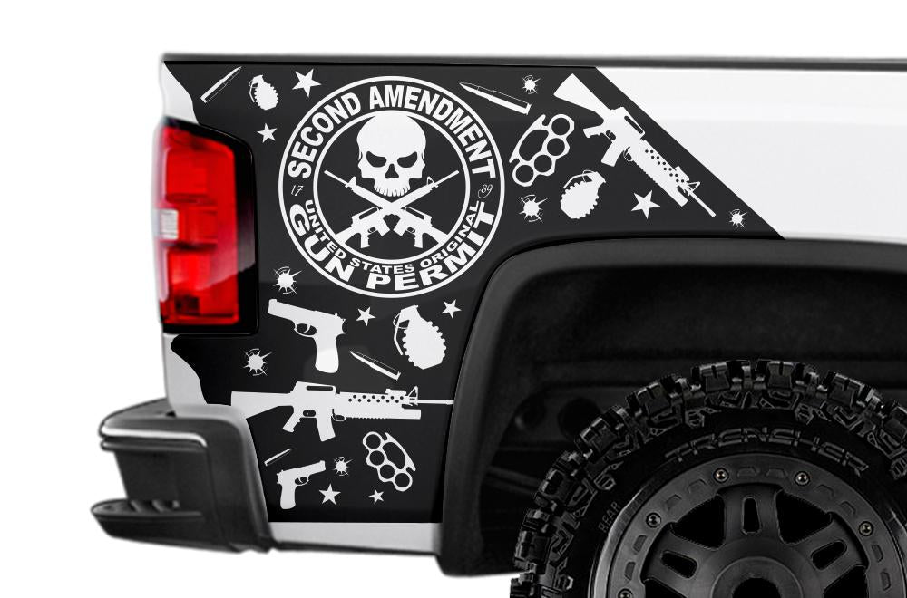 GMC Sierra Quarter Panel Wrap (2014-2017) 2nd Amendment - RacerX Customs