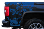 GMC Sierra Quarter Panel Wrap (2014-2017) Double Skull - RacerX Customs