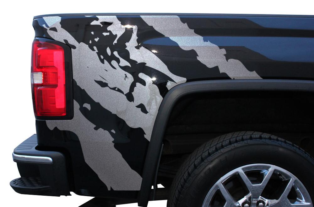 GMC Sierra Quarter Panel Wrap (2014-2017) Ripped - RacerX Customs