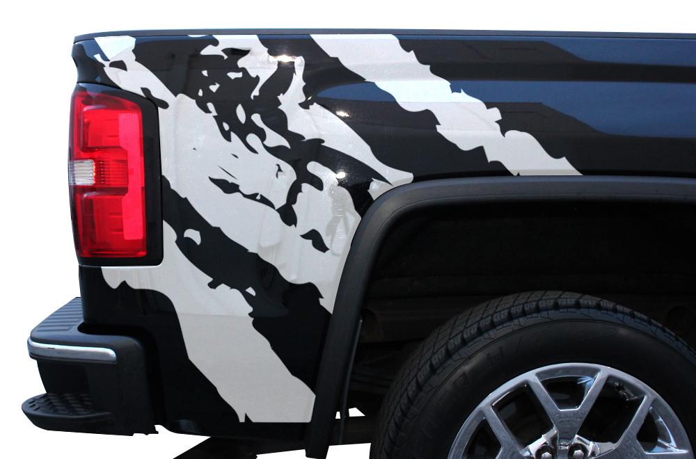 GMC Sierra Quarter Panel Wrap (2014-2017) Ripped - RacerX Customs