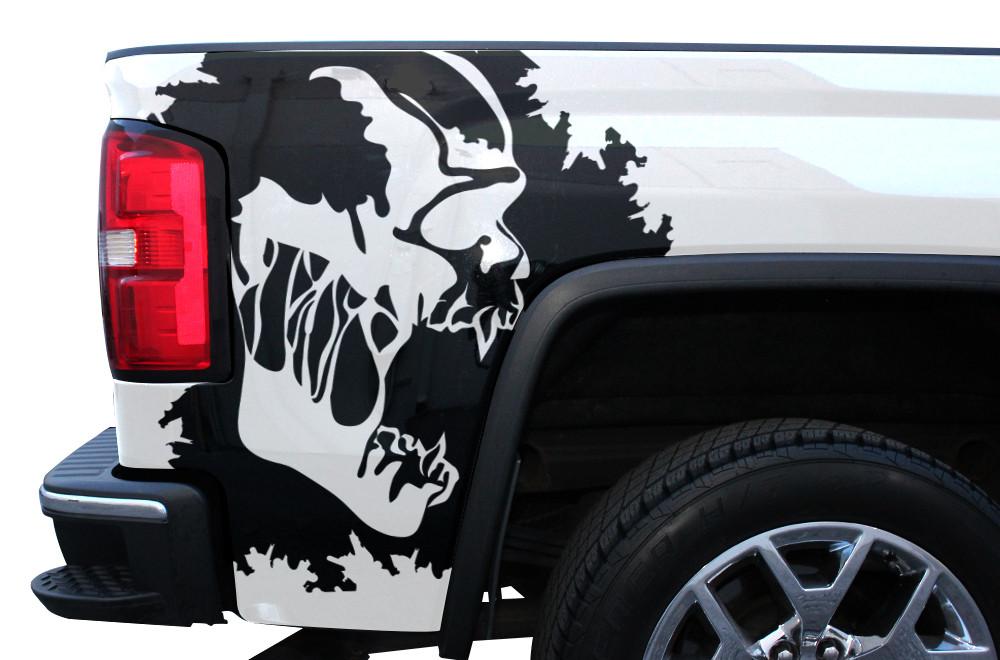 GMC Sierra Quarter Panel Wrap (2014-2017) Scream - RacerX Customs
