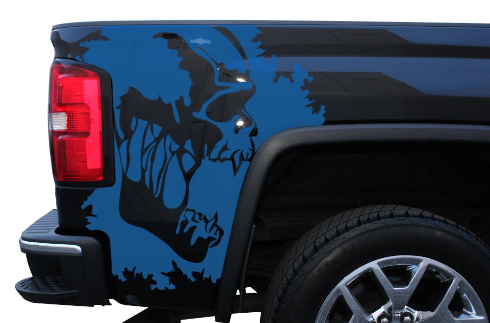 GMC Sierra Quarter Panel Wrap (2014-2017) Scream - RacerX Customs
