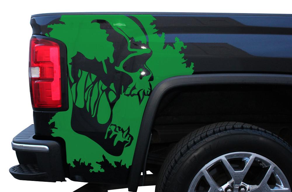 GMC Sierra Quarter Panel Wrap (2014-2017) Scream - RacerX Customs
