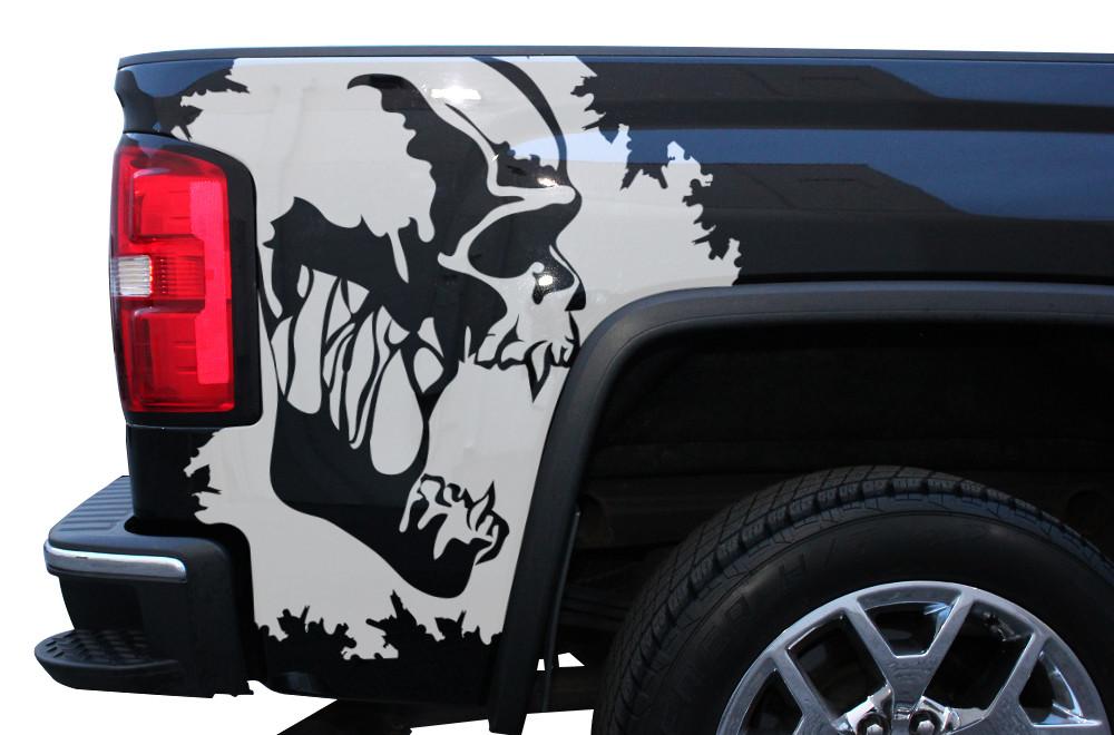GMC Sierra Quarter Panel Wrap (2014-2017) Scream - RacerX Customs