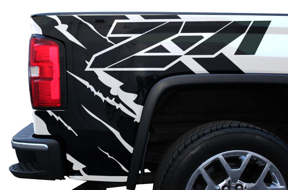 GMC Sierra Quarter Panel Wrap (2014-2017) Z71 - RacerX Customs