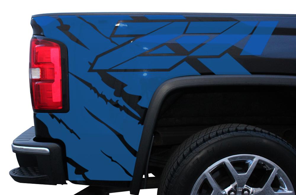 GMC Sierra Quarter Panel Wrap (2014-2017) Z71 - RacerX Customs