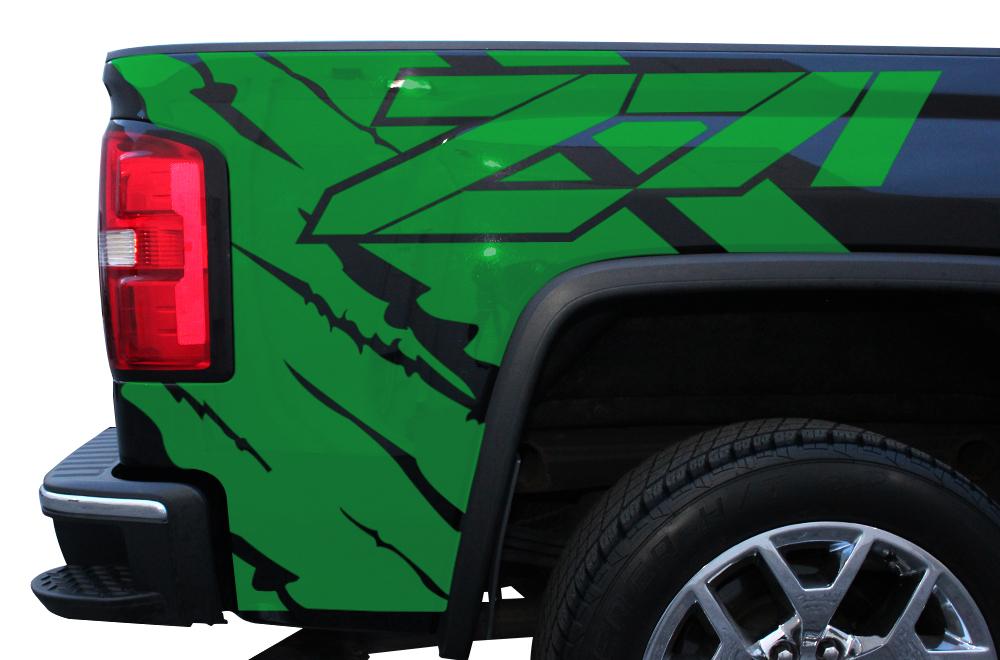 GMC Sierra Quarter Panel Wrap (2014-2017) Z71 - RacerX Customs