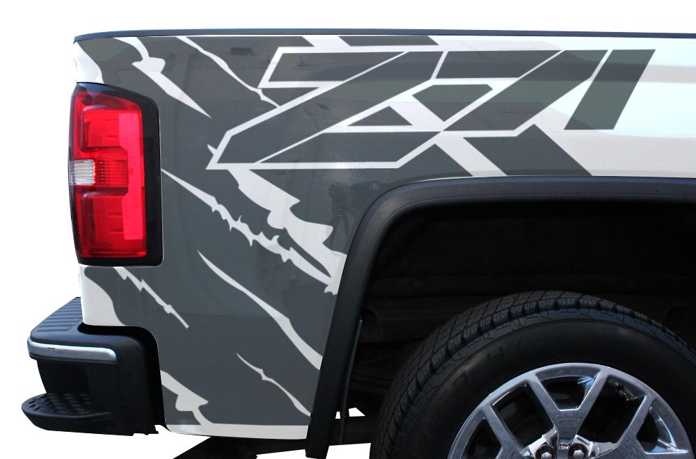 GMC Sierra Quarter Panel Wrap (2014-2017) Z71 - RacerX Customs