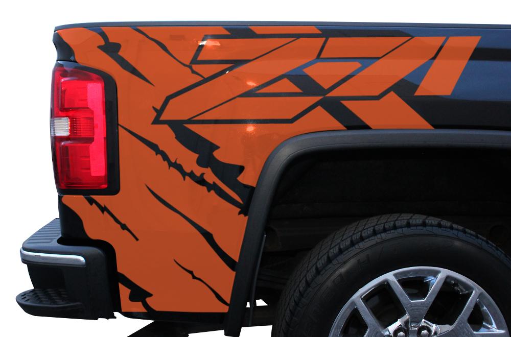 GMC Sierra Quarter Panel Wrap (2014-2017) Z71 - RacerX Customs