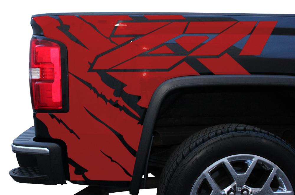 GMC Sierra Quarter Panel Wrap (2014-2017) Z71 - RacerX Customs