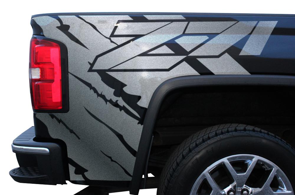 GMC Sierra Quarter Panel Wrap (2014-2017) Z71 - RacerX Customs