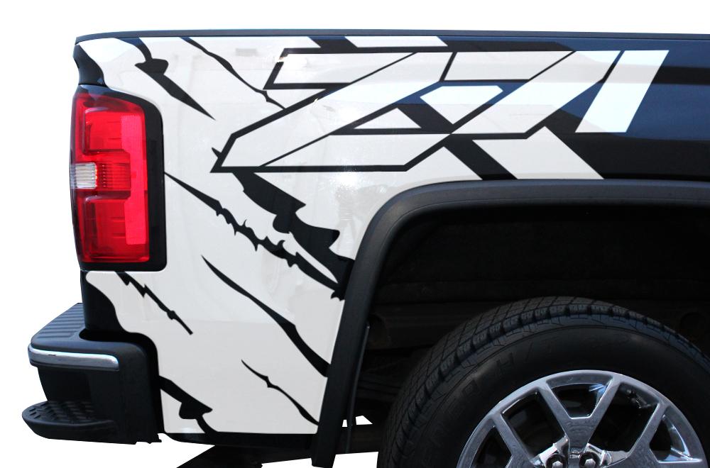 GMC Sierra Quarter Panel Wrap (2014-2017) Z71 - RacerX Customs