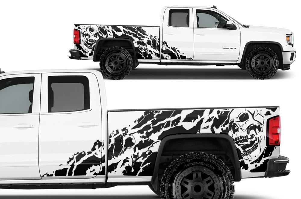 GMC Sierra Vinyl Wrap Kit (2014-2017) Nightmare - RacerX Customs