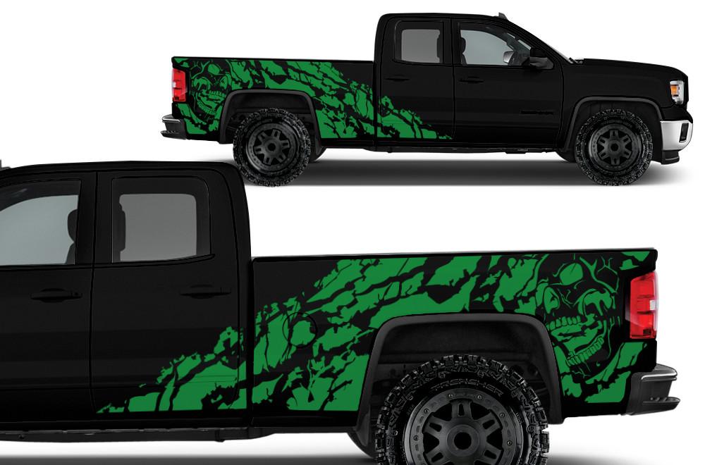 GMC Sierra Vinyl Wrap Kit (2014-2017) Nightmare - RacerX Customs