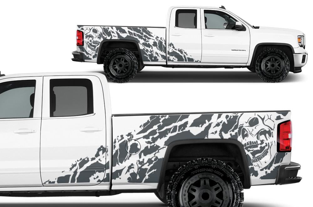 GMC Sierra Vinyl Wrap Kit (2014-2017) Nightmare - RacerX Customs