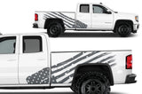 GMC Sierra Vinyl Wrap Kit (2014-2017) American Flag - RacerX Customs