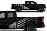 GMC Sierra Vinyl Wrap Kit (2014-2017) American Flag - RacerX Customs