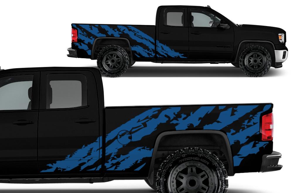 GMC Sierra Vinyl Wrap Kit (2014-2017) Shred - RacerX Customs