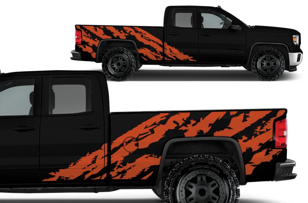 GMC Sierra Vinyl Wrap Kit (2014-2017) Shred - RacerX Customs