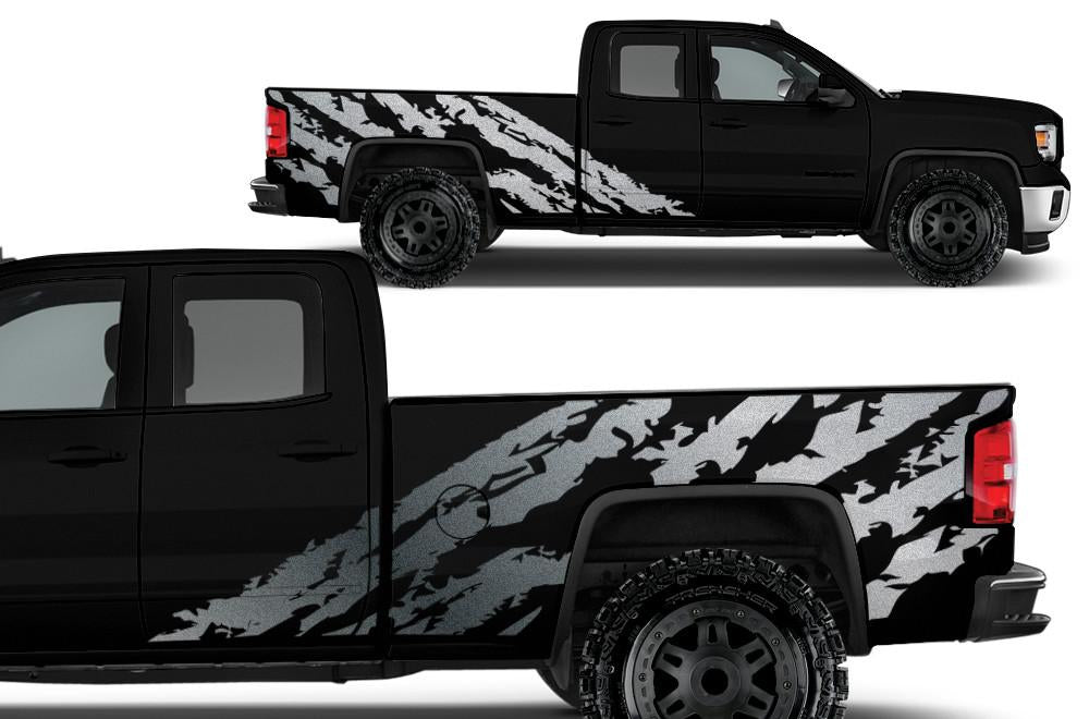 GMC Sierra Vinyl Wrap Kit (2014-2017) Shred - RacerX Customs