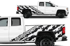 GMC Sierra Vinyl Wrap Kit (2014-2017) Sierra-Shred - RacerX Customs