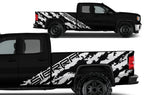 GMC Sierra Vinyl Wrap Kit (2014-2017) Sierra-Shred - RacerX Customs
