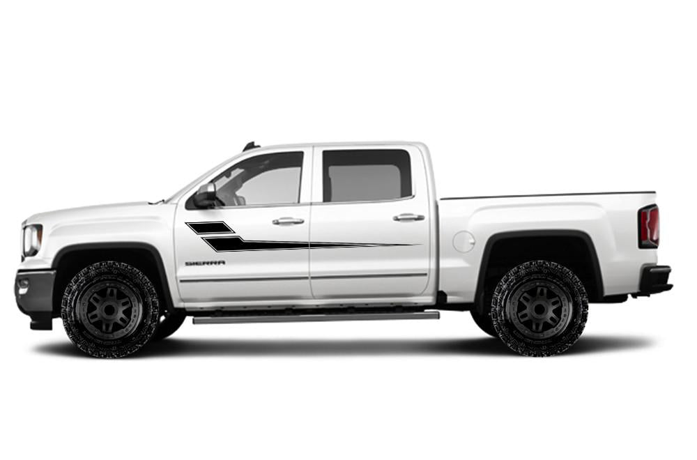 GMC Sierra Vinyl Stripes Wrap Kit (2014-2017) Side Stripes - RacerX Customs