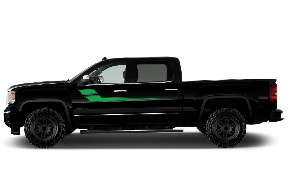 GMC Sierra Vinyl Stripes Wrap Kit (2014-2017) Side Stripes - RacerX Customs