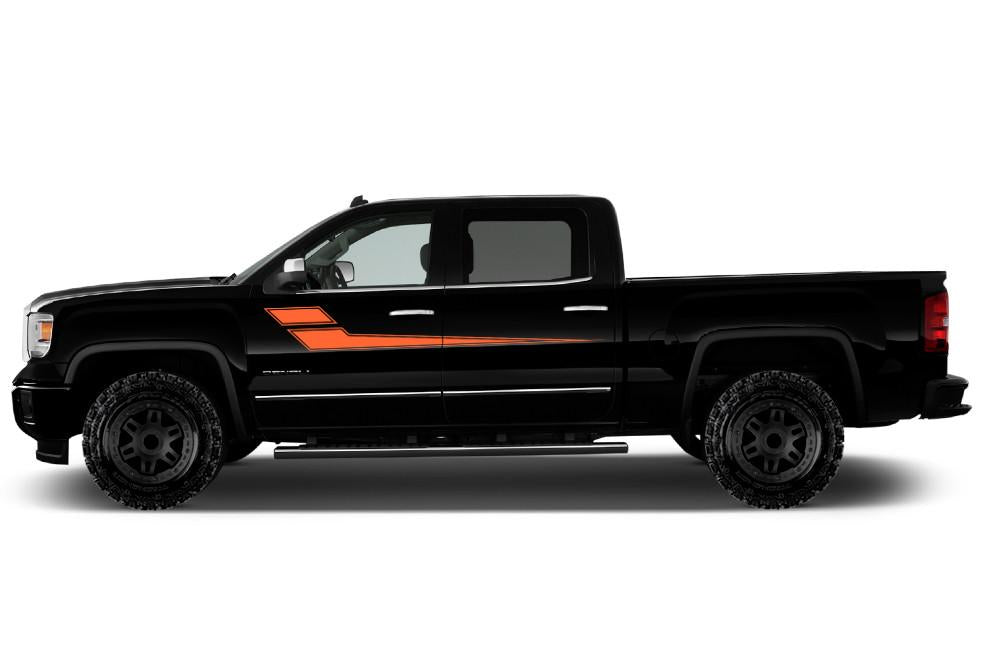 GMC Sierra Vinyl Stripes Wrap Kit (2014-2017) Side Stripes - RacerX Customs