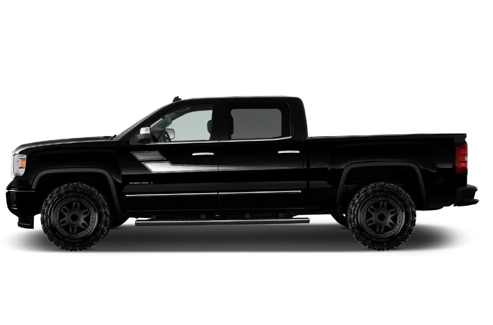 GMC Sierra Vinyl Stripes Wrap Kit (2014-2017) Side Stripes - RacerX Customs