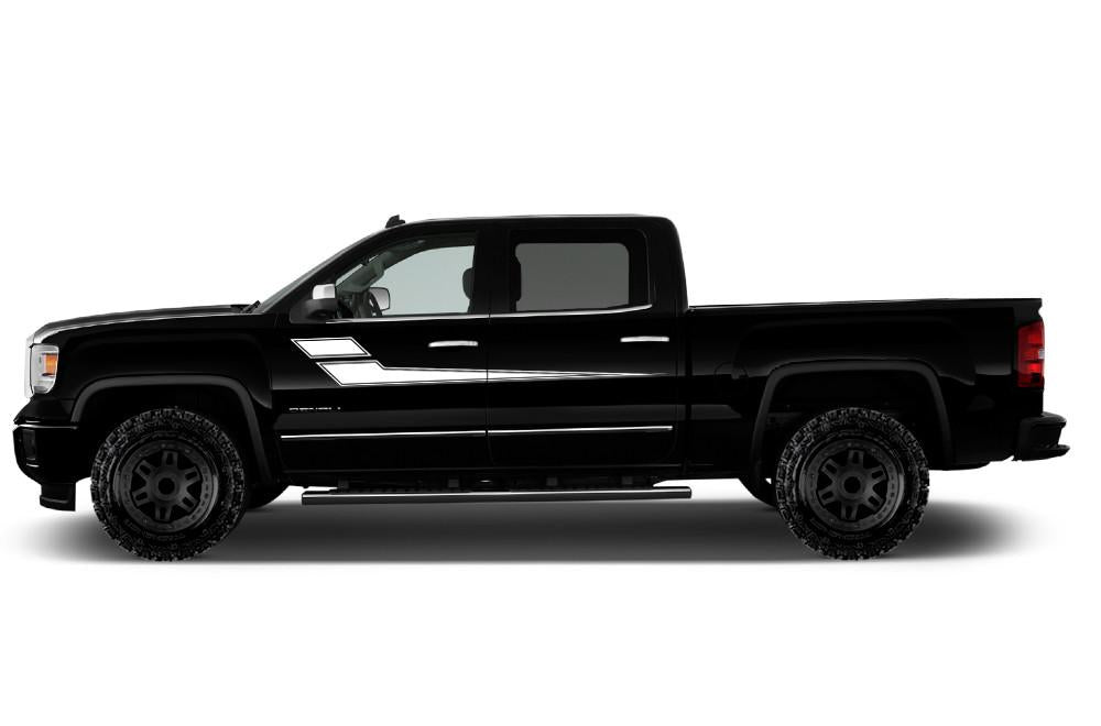 GMC Sierra Vinyl Stripes Wrap Kit (2014-2017) Side Stripes - RacerX Customs